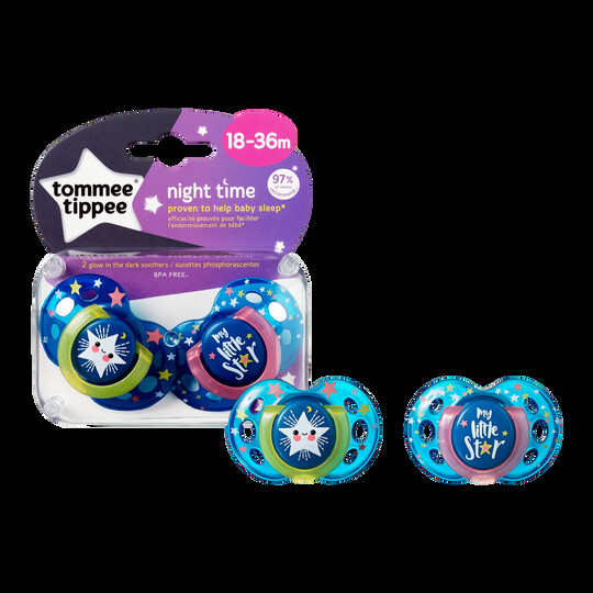 Tommee Tippee 2X 6-18M NIGHTTIME Soother image number 2